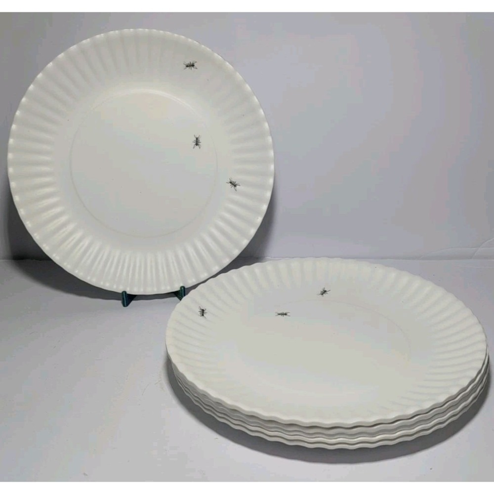 One Hundred 80 Degrees Reusable Melamine "Picnic ANTS" 9 inch Plates Set of 6